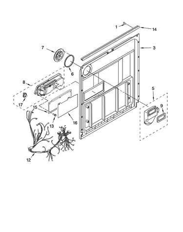 Door and latch parts