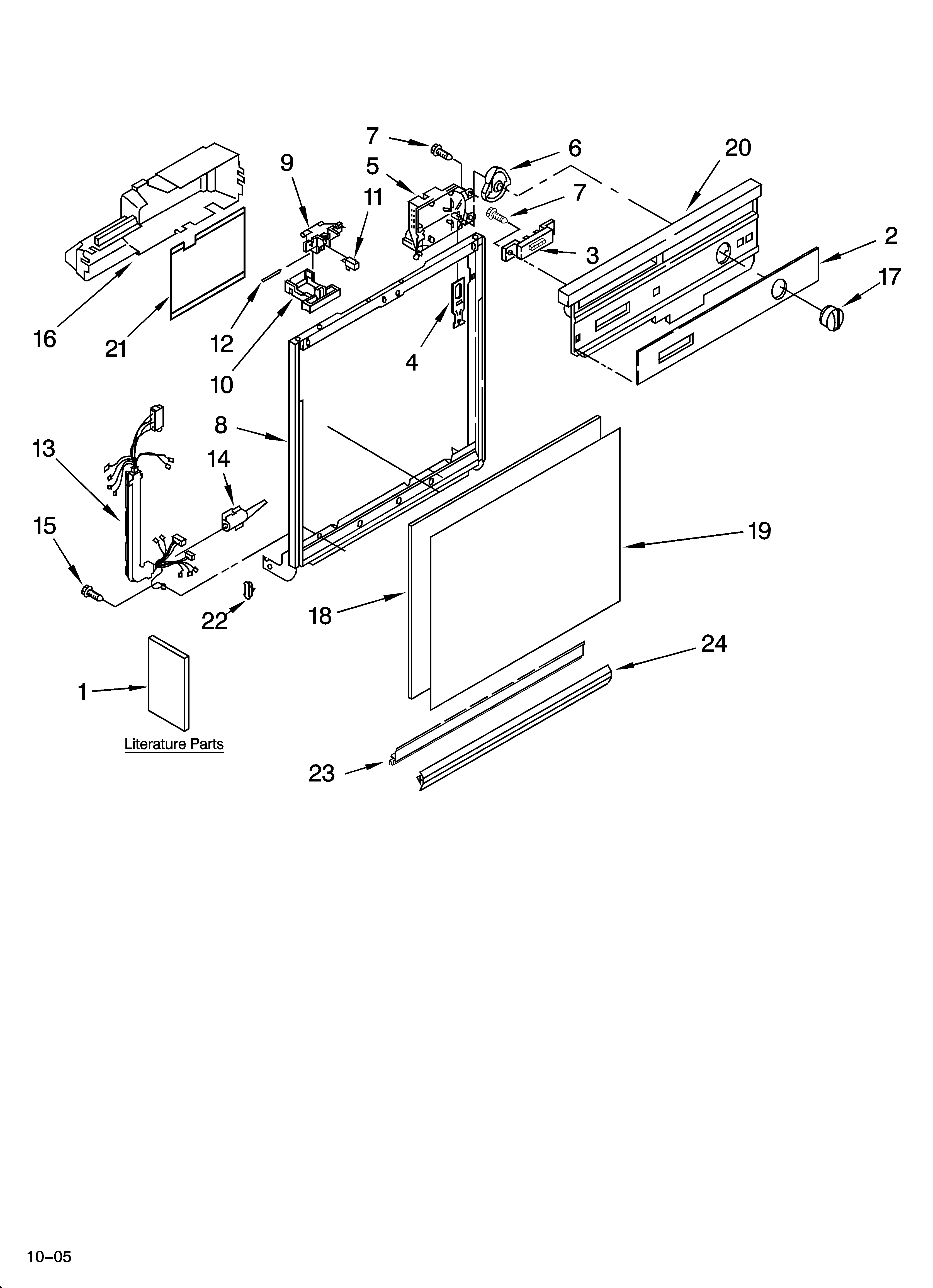 Frame and console parts