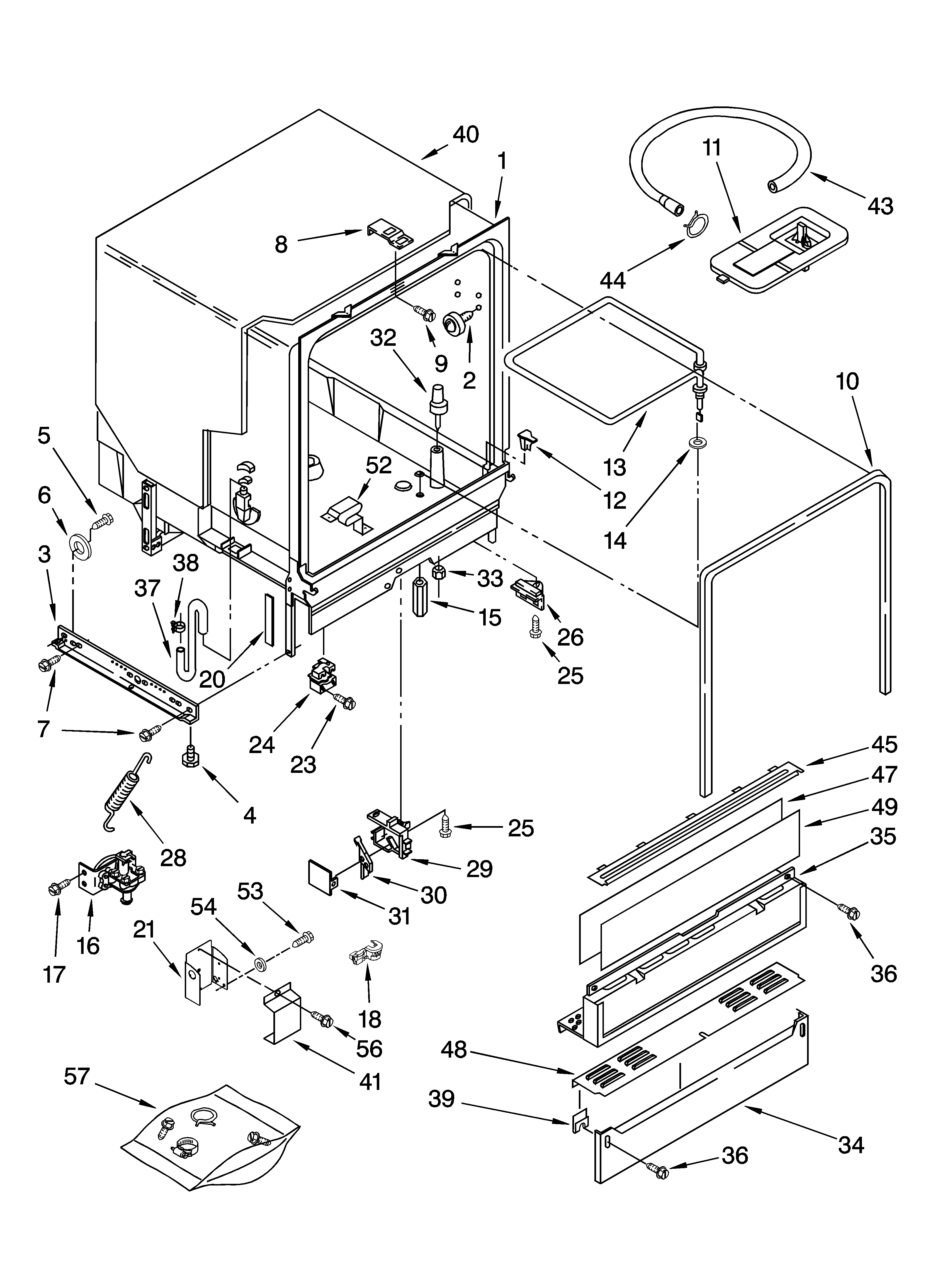 Tub assembly parts