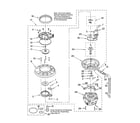 Whirlpool DUL140PPQ1 pump and motor parts diagram