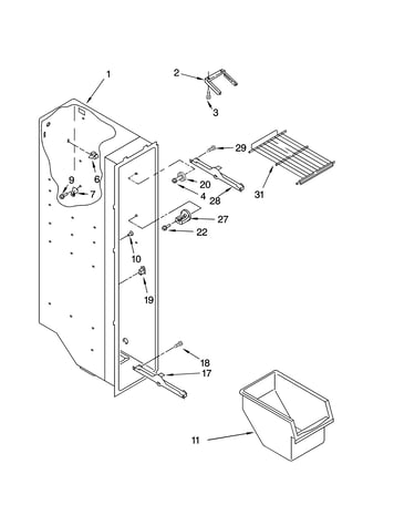 Freezer liner parts
