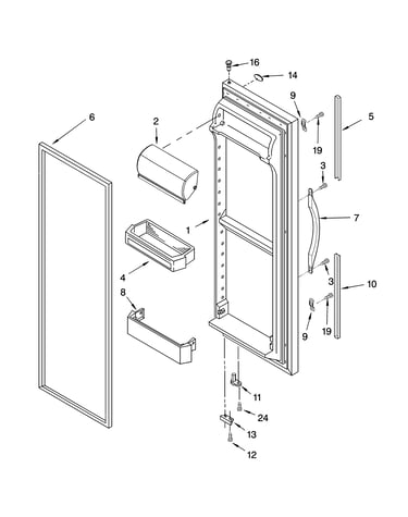 Refrigerator door parts