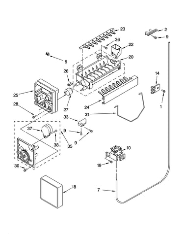 Icemaker parts, optional parts