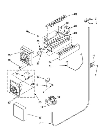 Icemaker parts, optional parts