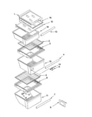 Refrigerator shelf parts
