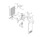 Whirlpool ED2LHAXMB11 air flow parts, optional parts diagram