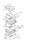 Refrigerator shelf parts