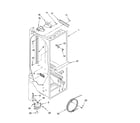 Whirlpool ED5FHAXNB01 refrigerator liner parts diagram