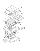Refrigerator shelf parts