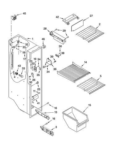 Freezer liner parts