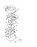 Refrigerator shelf parts