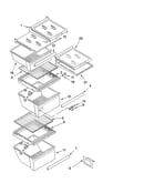 Refrigerator shelf parts