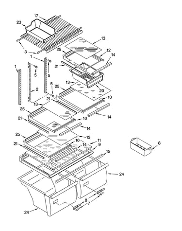 Shelf parts, optional parts