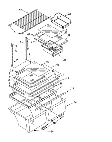 Shelf parts, optional parts