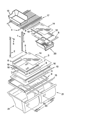 Shelf parts, optional parts