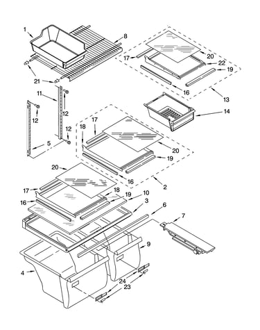 Shelf parts