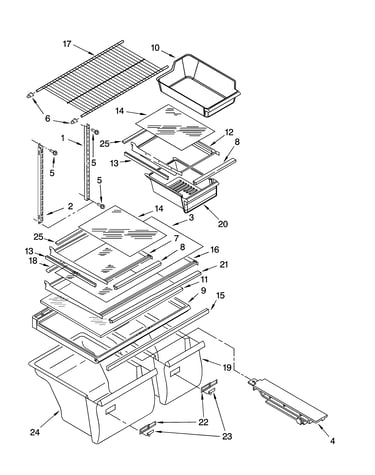 Shelf parts, optional parts