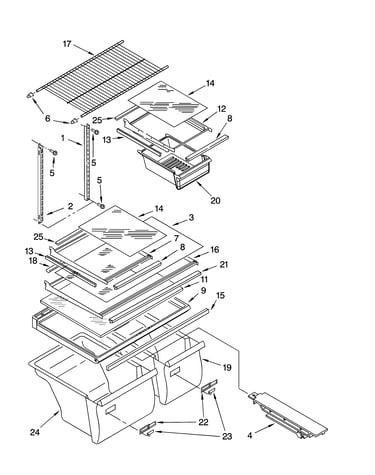 Shelf parts, optional parts