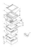 Refrigerator shelf parts