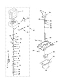 Motor and ice container parts