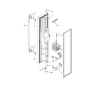 Whirlpool GC3PHEXNS01 freezer door parts diagram