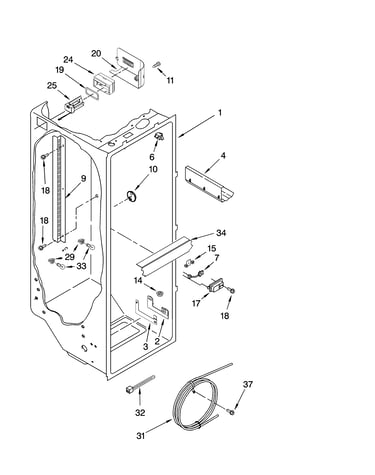 Refrigerator liner parts