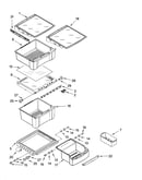 Refrigerator shelf parts