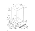 Whirlpool GC3SHEXNB03 cabinet parts diagram