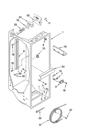 Refrigerator liner parts