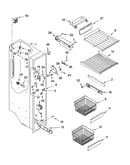 Freezer liner parts
