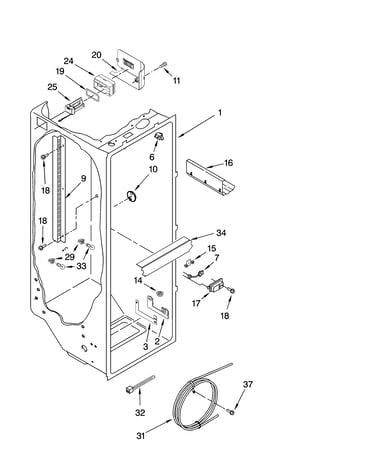 Refrigerator liner parts