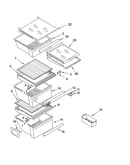 Refrigerator shelf parts