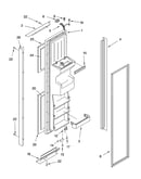 Freezer door parts