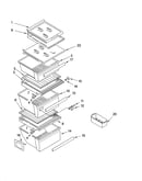 Refrigerator shelf parts