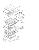 Refrigerator shelf parts