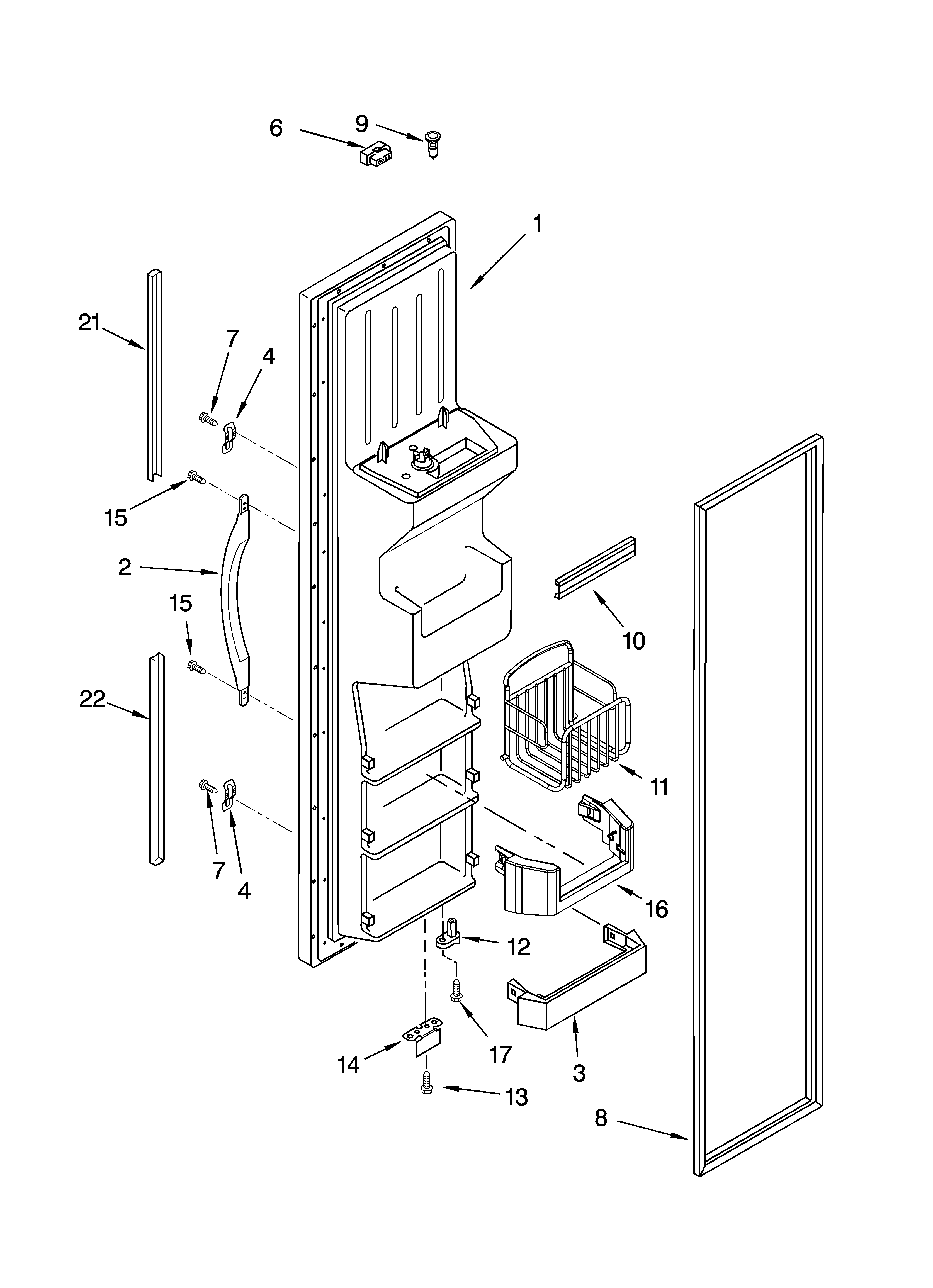 FREEZER DOOR PARTS