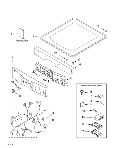 Top and console parts
