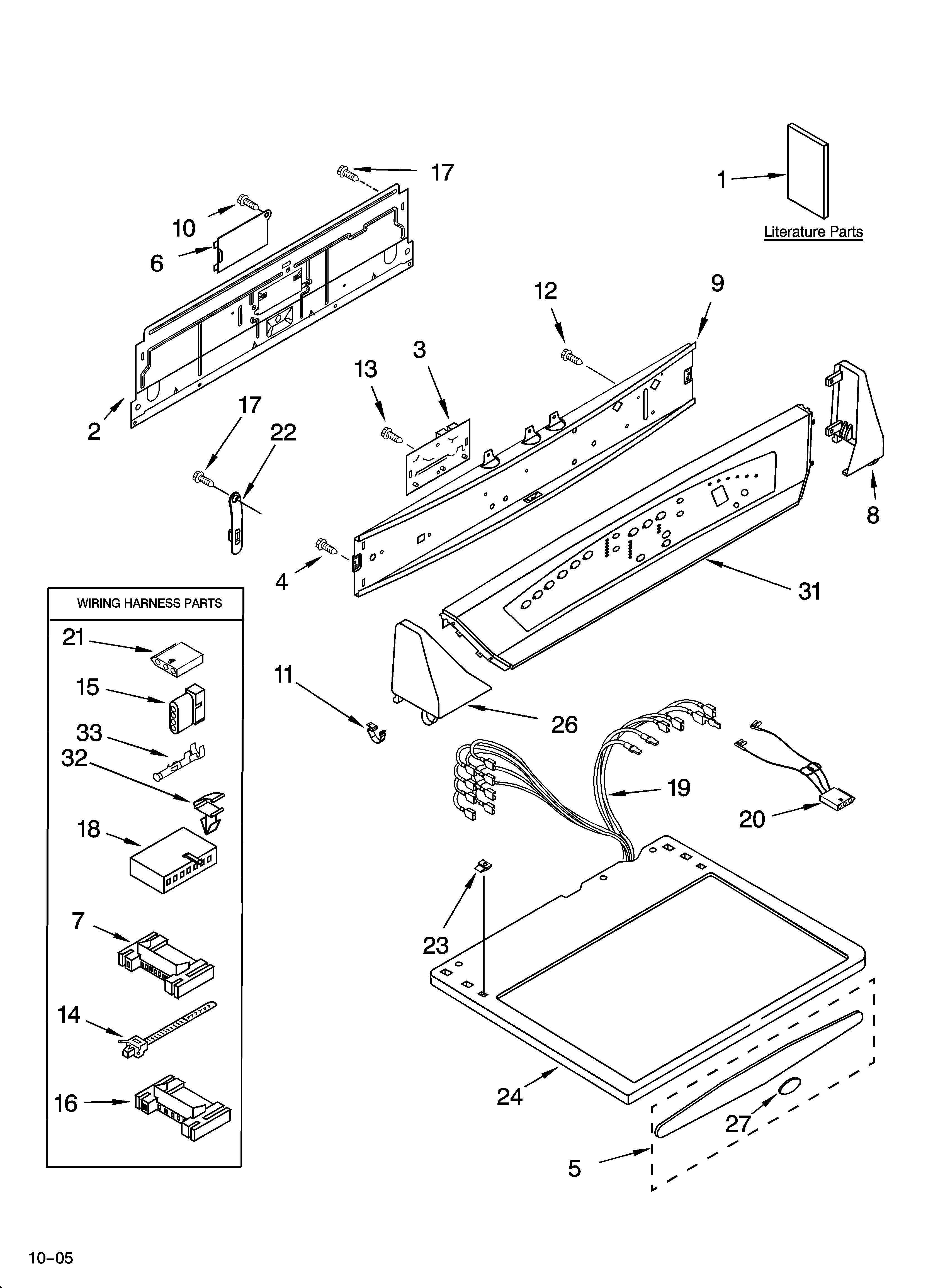 Top and console parts