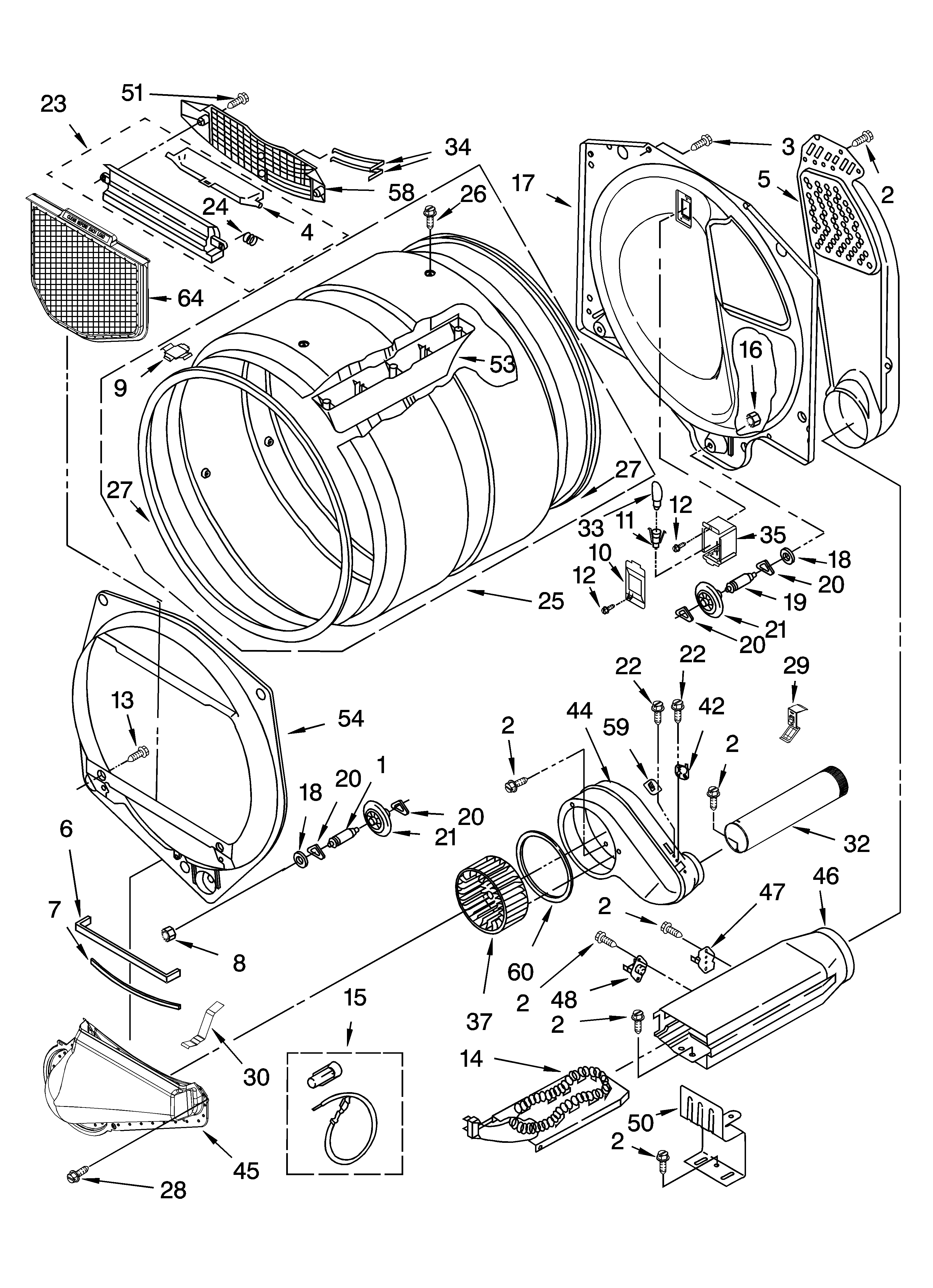 Bulkhead parts, optional parts (not included)