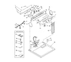 Whirlpool GEW9878PW1 top and console parts diagram