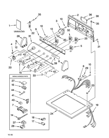 Top and console parts