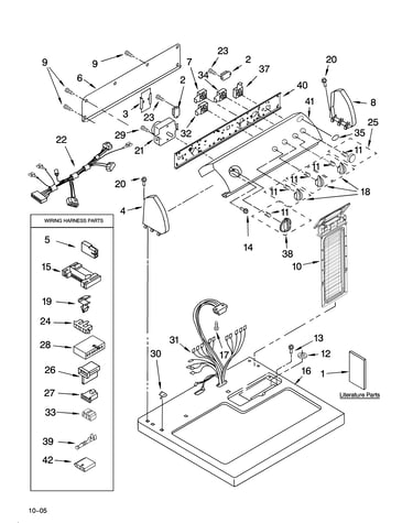 Top and console parts
