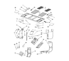 Whirlpool GH5184XPT1 interior and ventilation parts diagram
