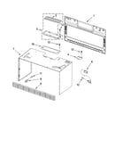 Cabinet and installation parts