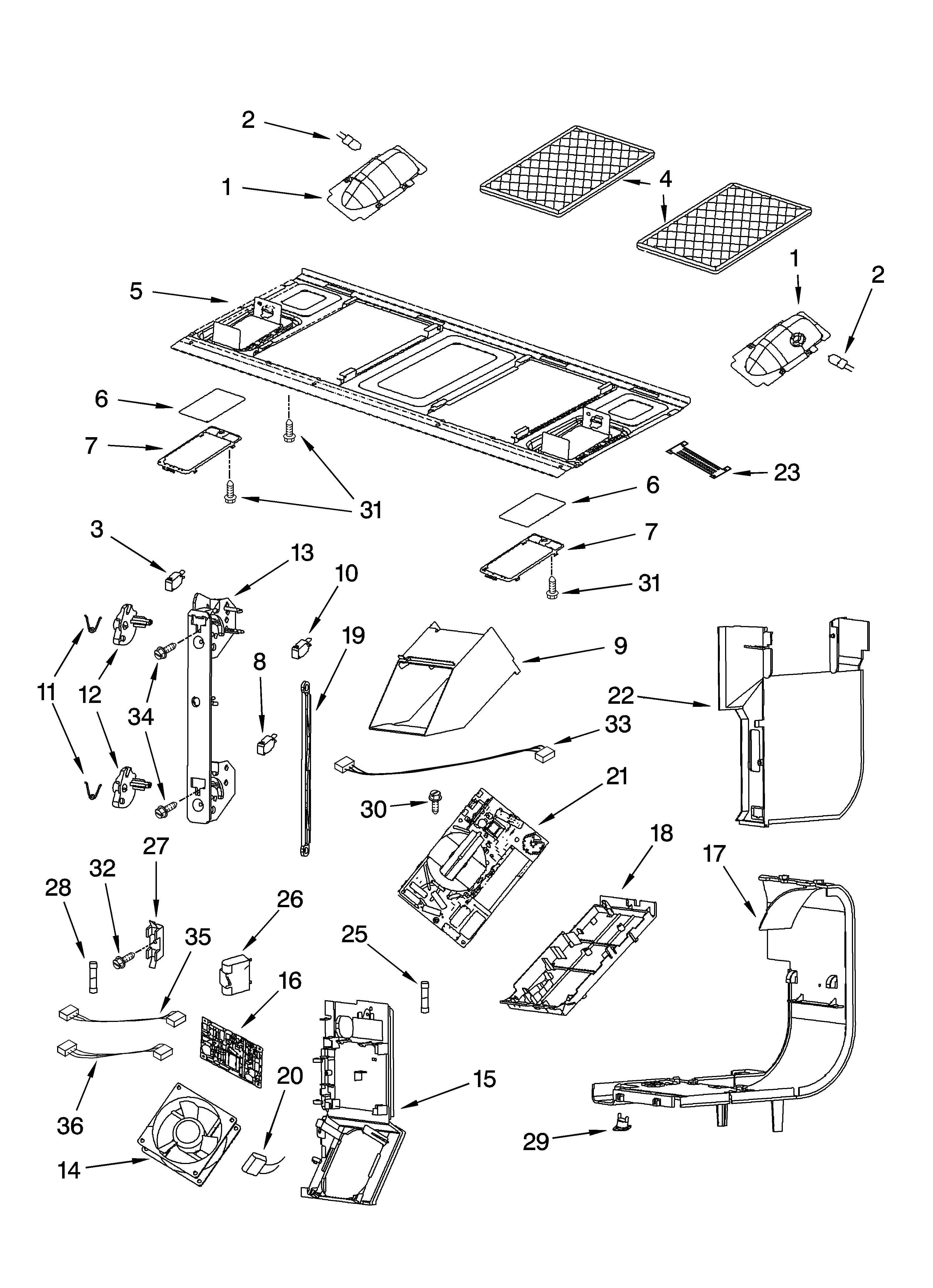 INTERIOR AND VENTILATION PARTS