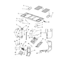 Whirlpool GH6178XPB2 interior and ventilation parts diagram