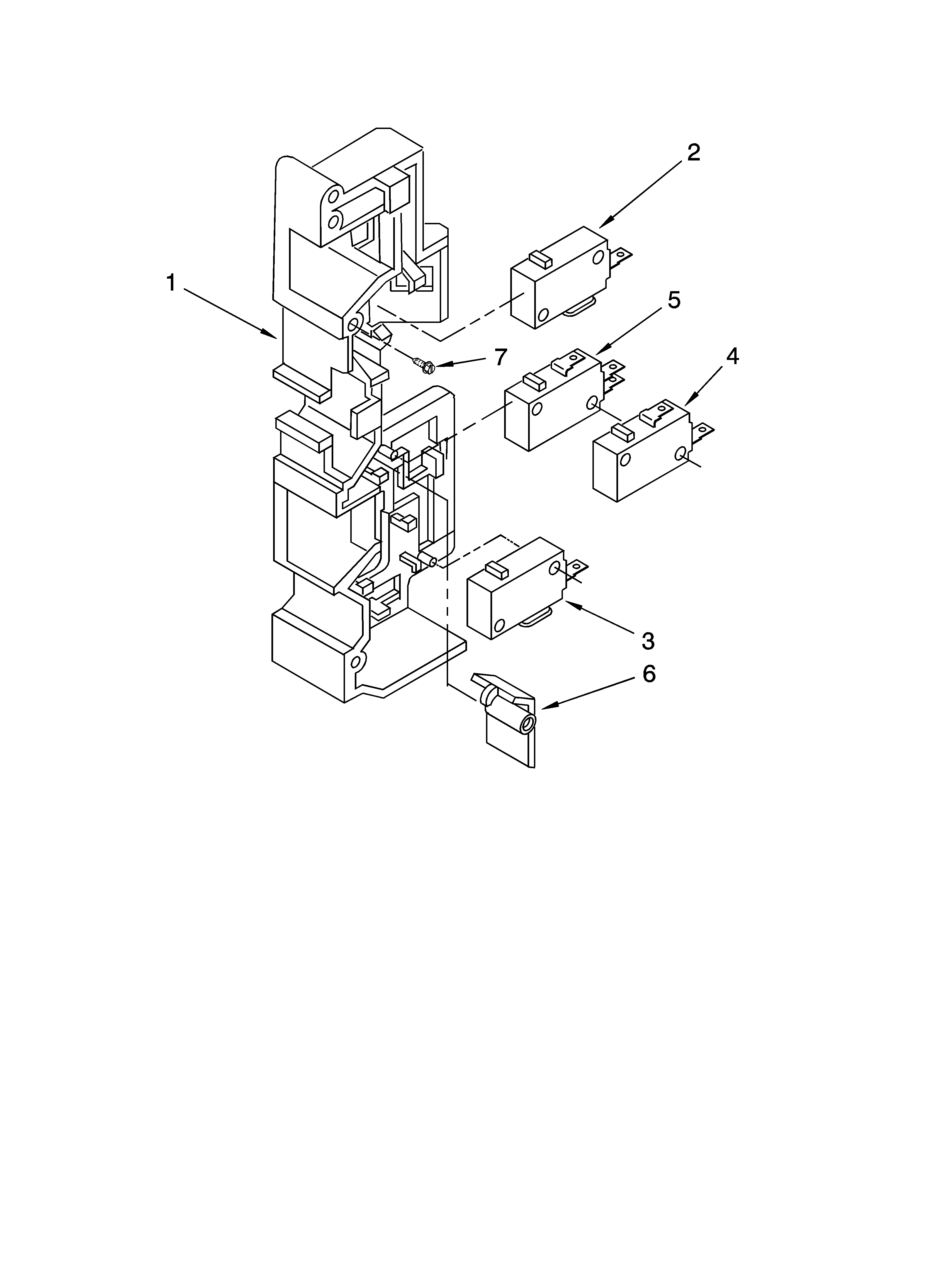 Latch board parts