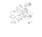 Whirlpool GH9115XEB1 magnetron and air flow parts diagram