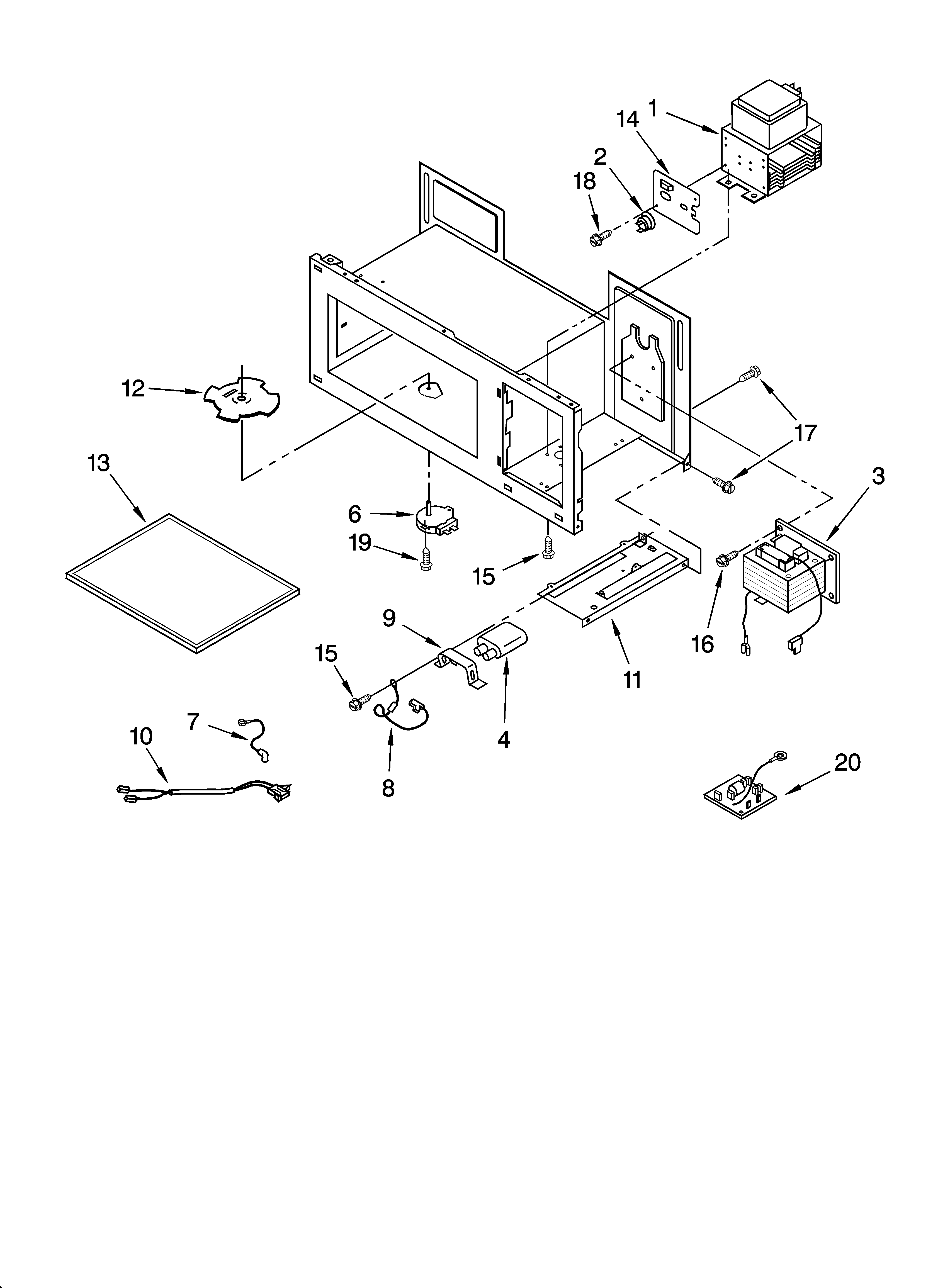 Magnetron and air flow parts
