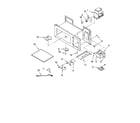 Whirlpool GH9115XEB2 magnetron and air flow parts diagram